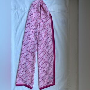 COACH 100% Silk Scarf Long Script